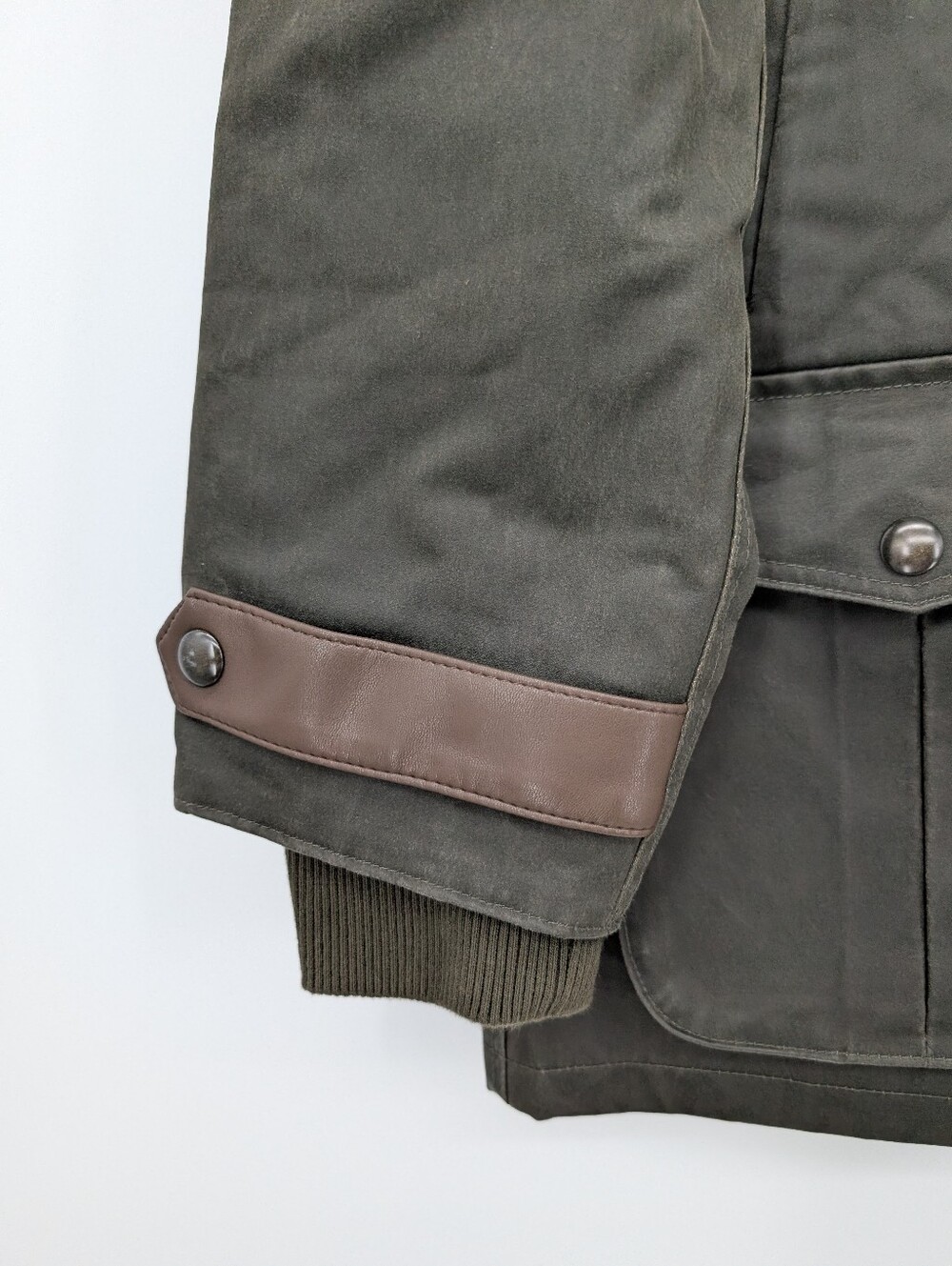 J Crew Broken-in Barn Jacket™ with faux-leather collar CP629 Size M NWT - Picture 8 of 11